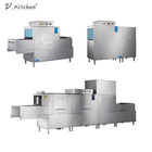 Rack Conveyor Channel Dual Tank Commercial Dishwashing Machine